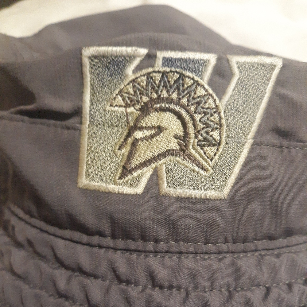 The Game Bucket Hat Grayish Purple Patch Logo Tie Adjustable